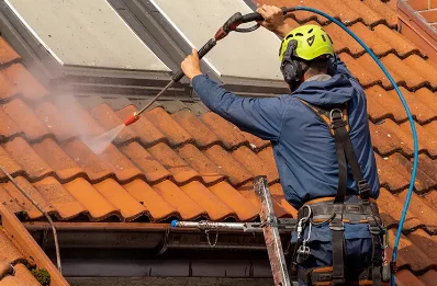 Démoussage et hydrofuge de toiture à Arnave